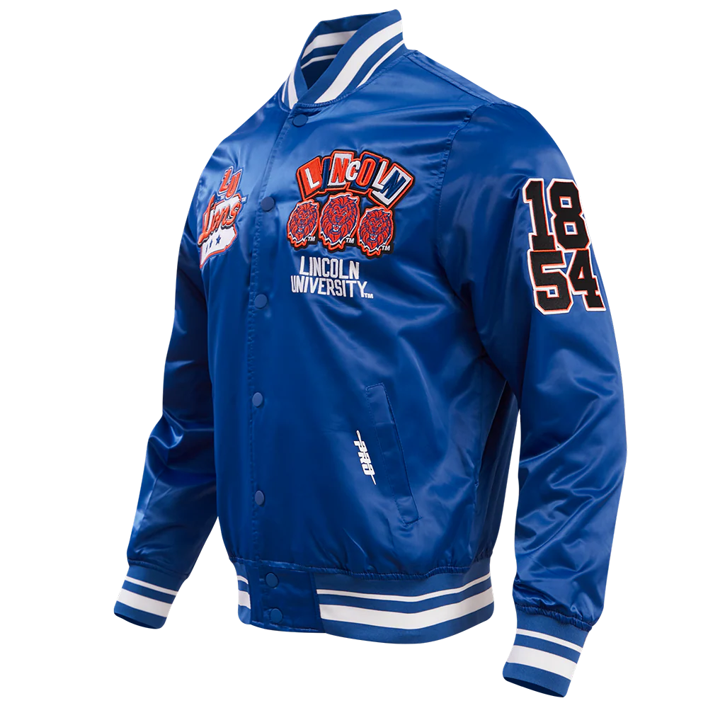 LINCOLN UNIVERSITY HOMECOMING RIB MEN'S SATIN JACKET
