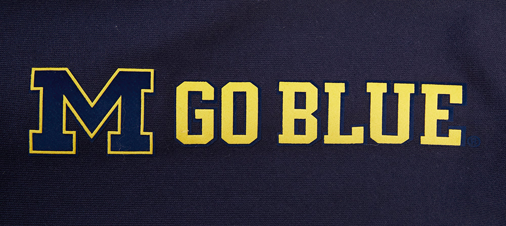 UNIVERSITY OF MICHIGAN CLASSIC MEN'S STACKED LOGO PULLOVER HOODIE