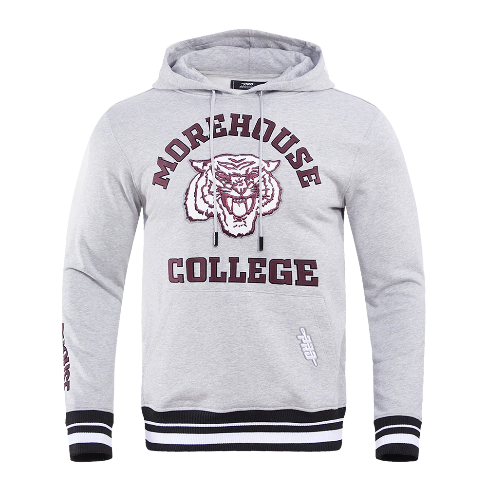 MOREHOUSE COLLEGE CLASSIC MEN'S STACKED LOGO PULLOVER HOODIE