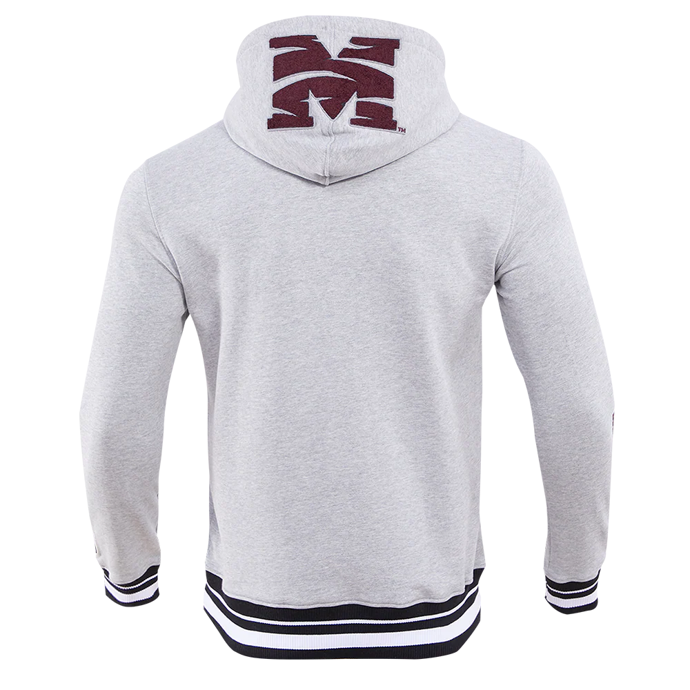 MOREHOUSE COLLEGE CLASSIC MEN'S STACKED LOGO PULLOVER HOODIE