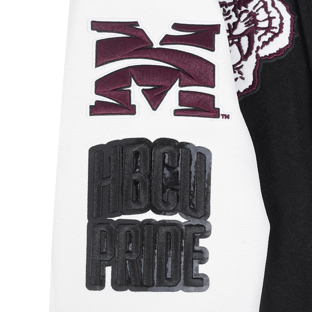 MOREHOUSE COLLEGE CLASSIC RIB WOOL VARSITY JACKET