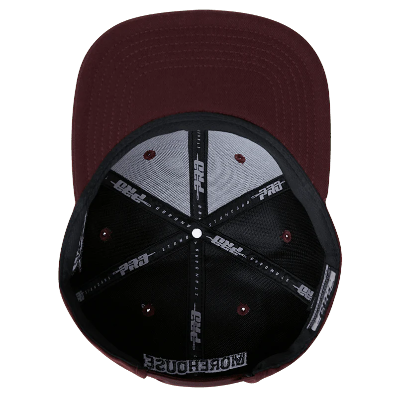 MOREHOUSE COLLEGE CLASSIC UNISEX STACKED LOGO WOOL SNAPBACK HAT