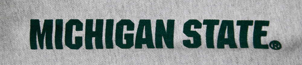 MICHIGAN STATE UNIVERSITY CLASSIC MEN'S STACKED LOGO CREWNECK