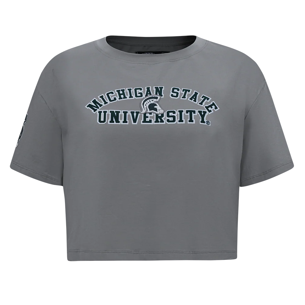 MICHIGAN STATE UNIVERSITY CLASSIC WOMEN'S SINGLE JERSEY BOXY TEE