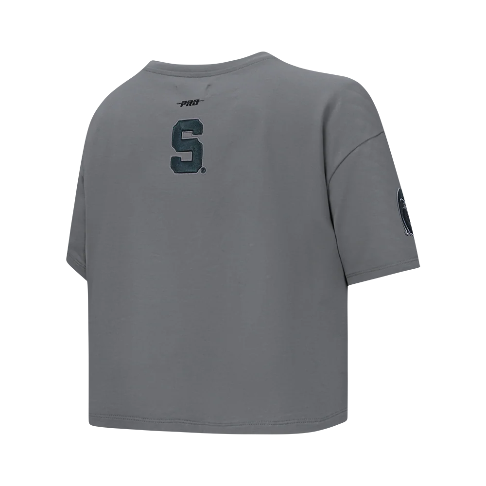 MICHIGAN STATE UNIVERSITY CLASSIC WOMEN'S SINGLE JERSEY BOXY TEE