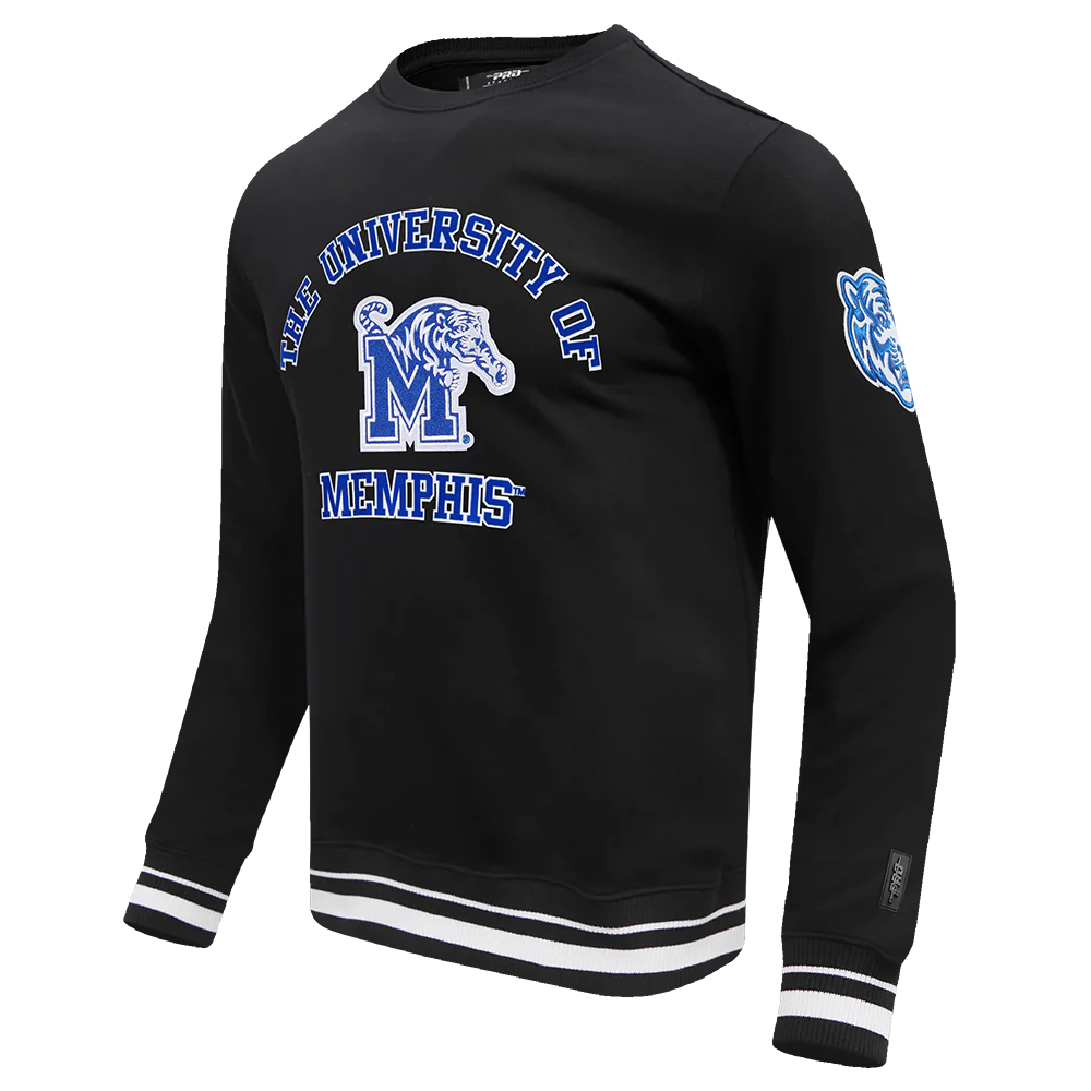 UNIVERSITY OF MEMPHIS CLASSIC MEN'S STACKED LOGO CREWNECK