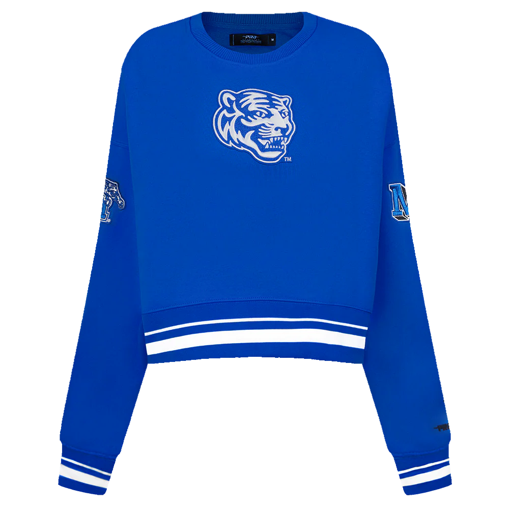 UNIVERSITY OF MEMPHIS CLASSIC WOMEN'S RIB FLC CREWNECK