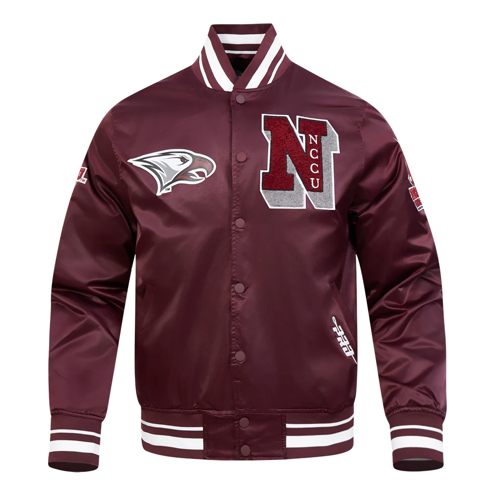 NORTH CAROLINA CENTRAL UNIVERSITY CLASSIC RIB SATIN JACKET