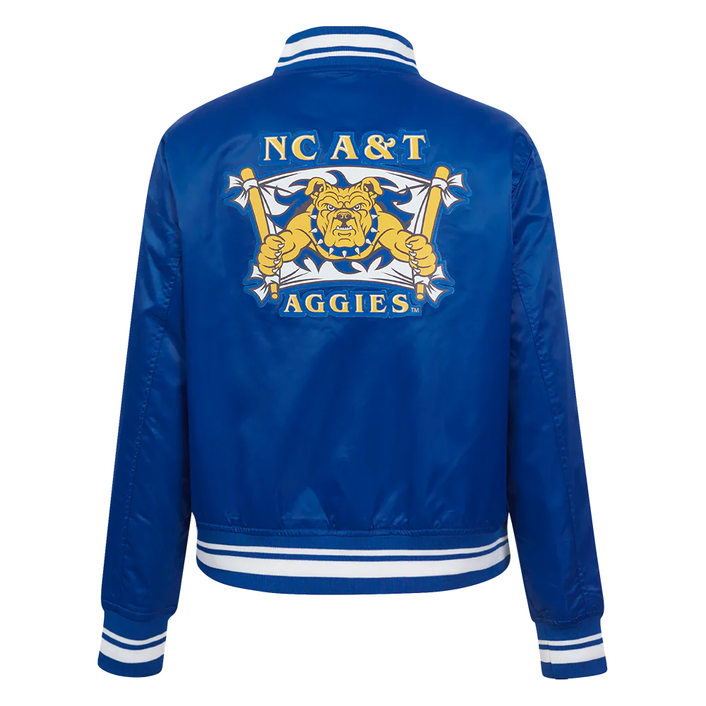 NORTH CAROLINA A&T STATE UNIVERSITY CLASSIC WOMEN'S SATIN JACKET