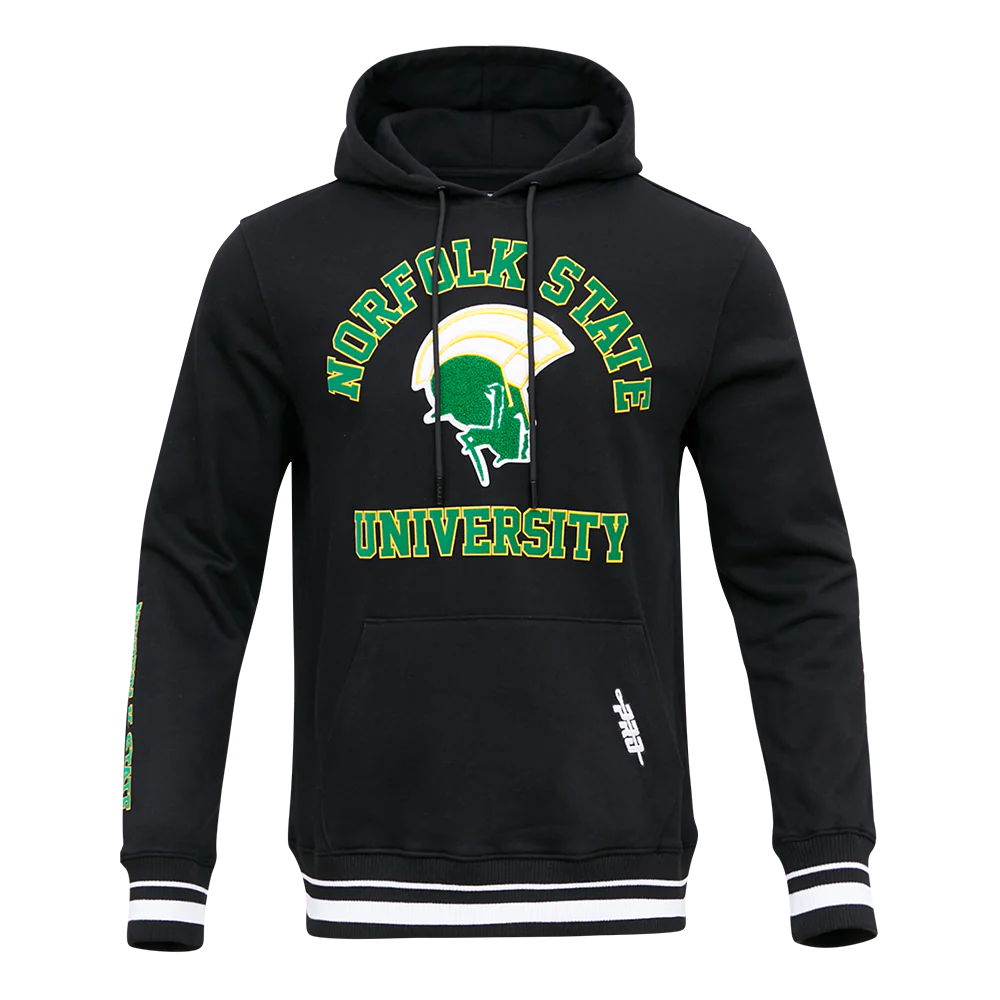 NORFOLK STATE UNIVERSITY CLASSIC MEN'S STACKED LOGO PO HOODIE