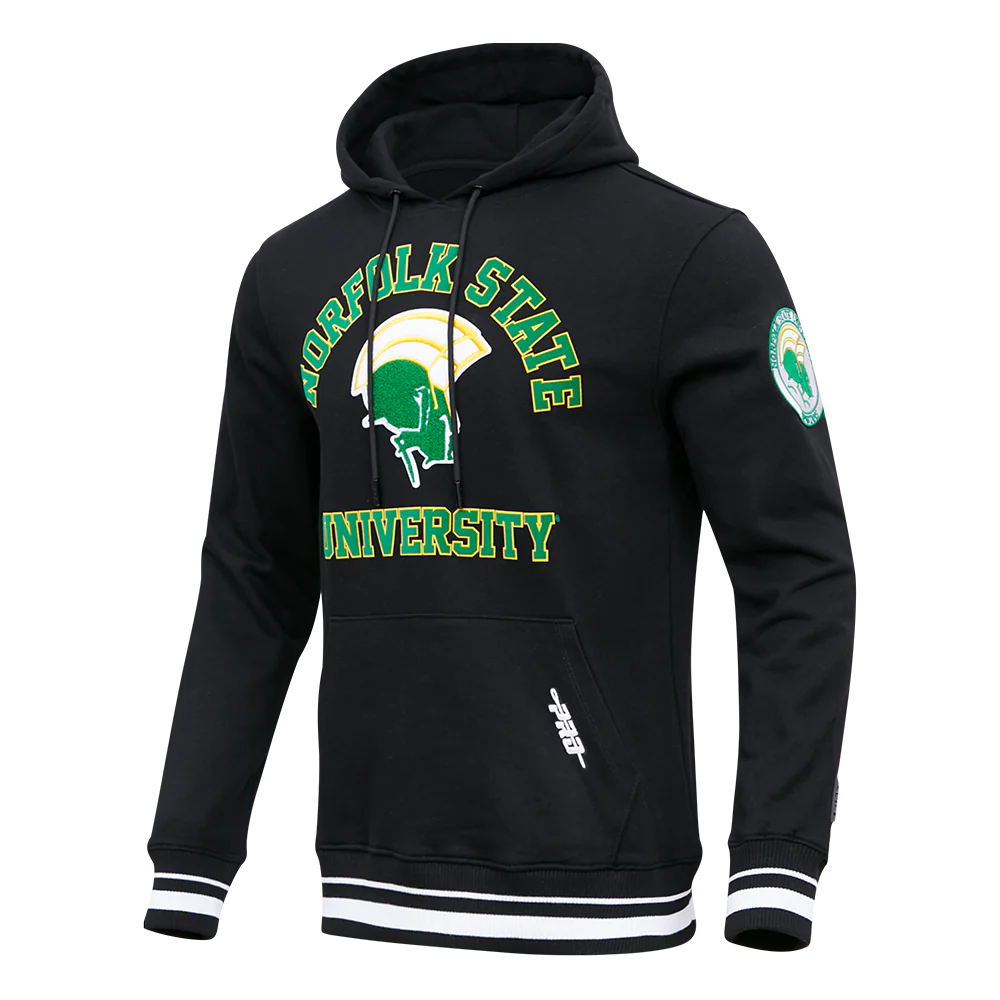NORFOLK STATE UNIVERSITY CLASSIC MEN'S STACKED LOGO PO HOODIE