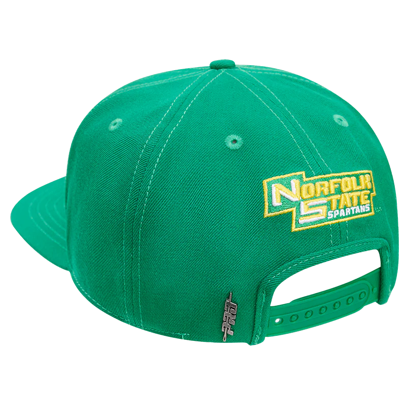 NORFOLK STATE UNIVERSITY CLASSIC UNISEX STACKED LOGO WOOL SNAPBACK