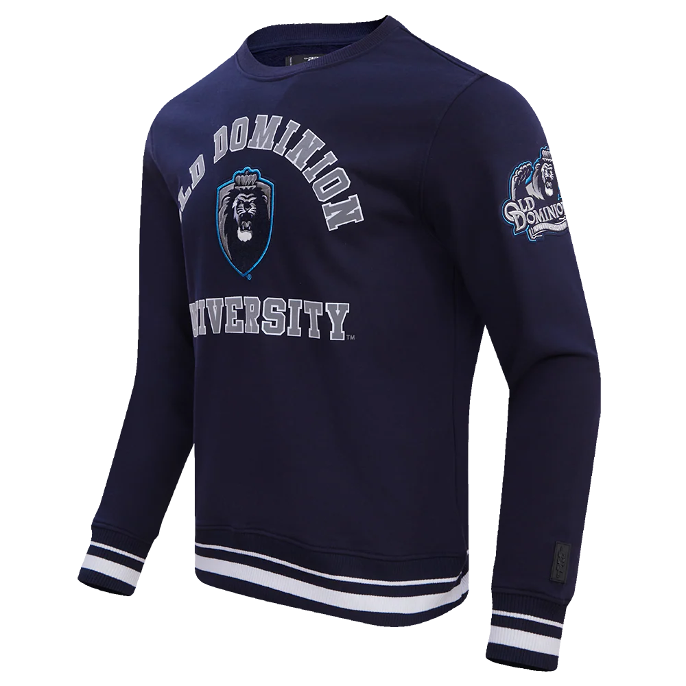 OLD DOMINION UNIVERSITY CLASSIC MEN'S STACKED LOGO CREWNECK