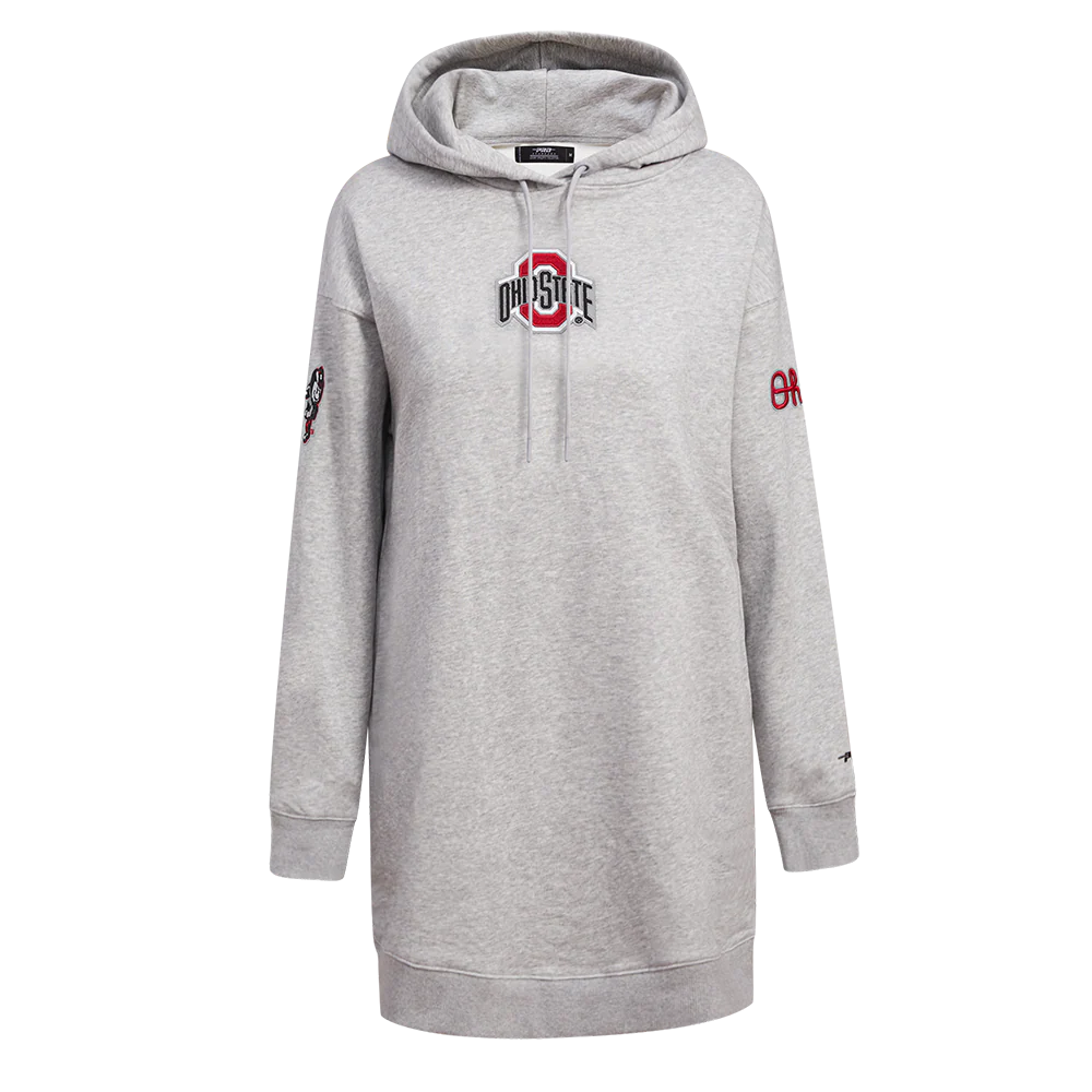 OHIO STATE UNIVERSITY CLASSIC WOMEN'S FLEECE HOODIE DRESS