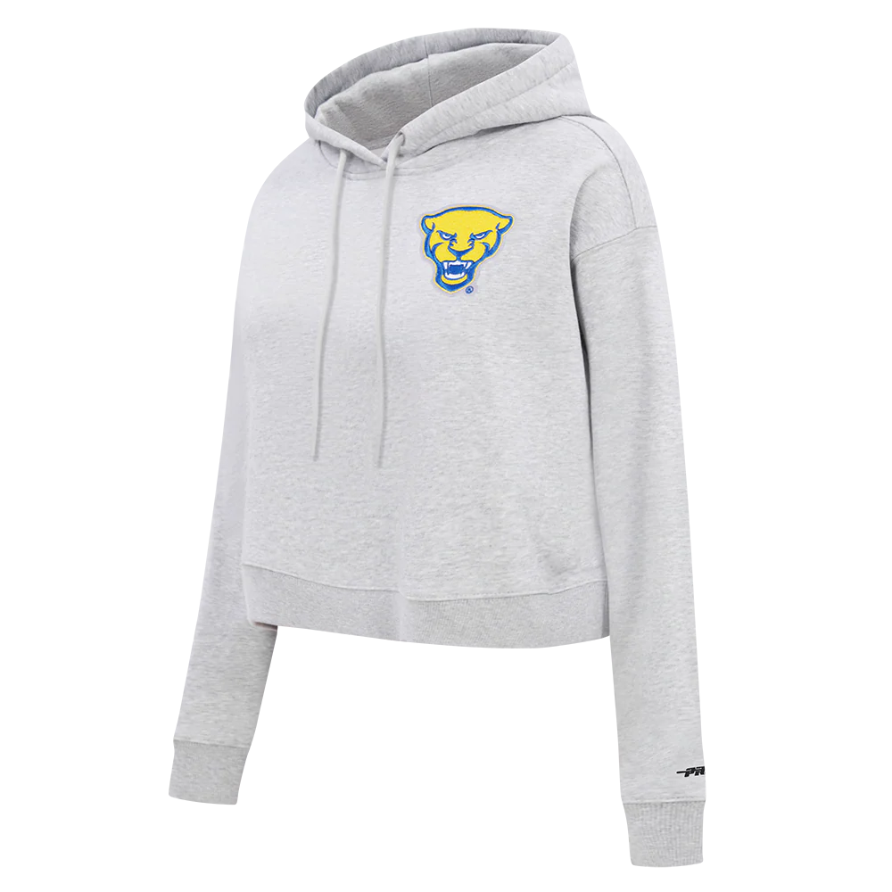 UNIVERSITY OF PITTSBURGH CLASSIC FLEECE CROPPED PULLOVER HOODIE