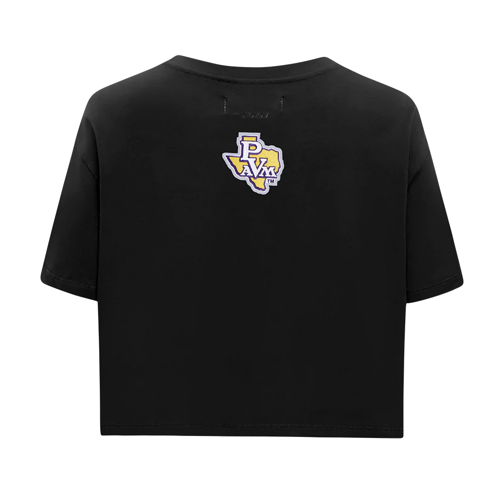 PRAIRIE VIEW A&M UNVERSITY CLASSIC WOMEN'S SINGLE JERSEY BOXY TEE