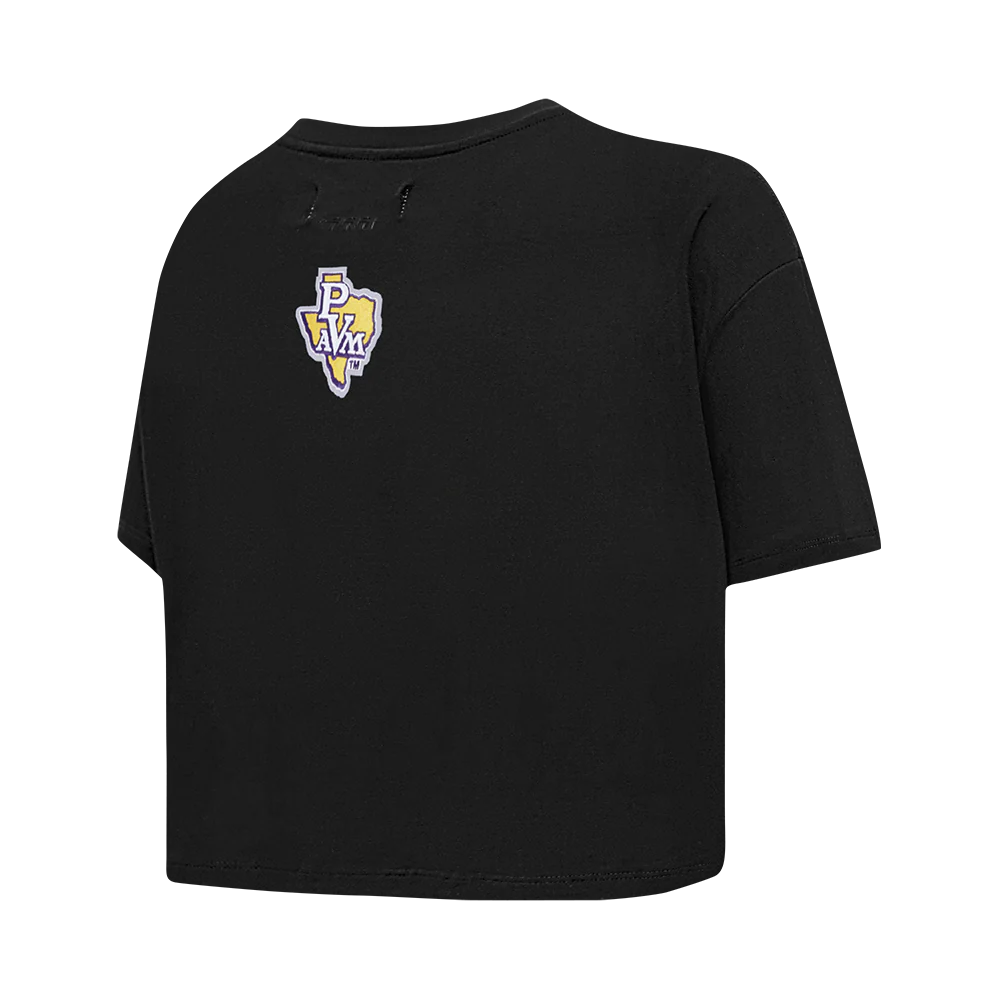 PRAIRIE VIEW A&M UNVERSITY CLASSIC WOMEN'S SINGLE JERSEY BOXY TEE