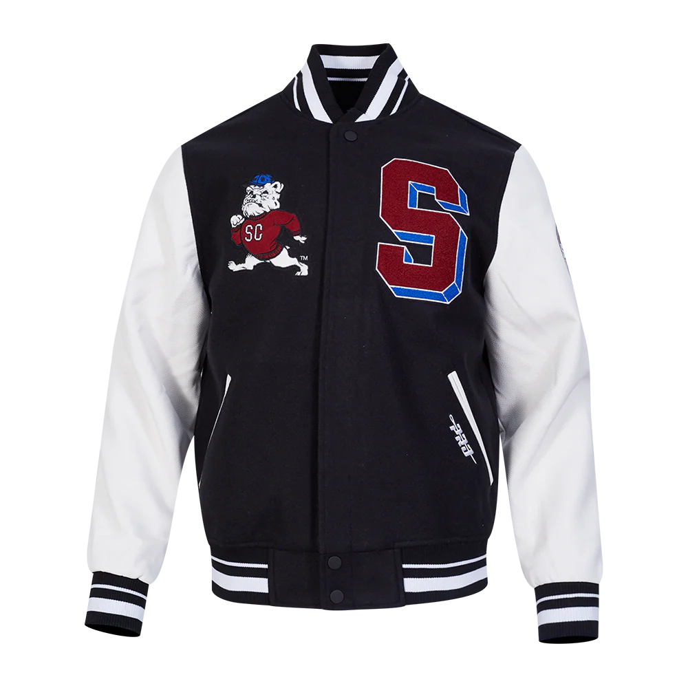 SOUTH CAROLINA STATE UNIVERSITY CLASSIC RIB WOOL VARSITY JACKET