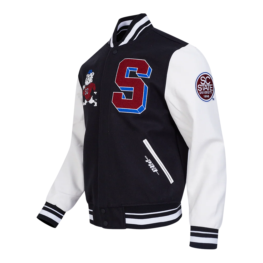 SOUTH CAROLINA STATE UNIVERSITY CLASSIC RIB WOOL VARSITY JACKET
