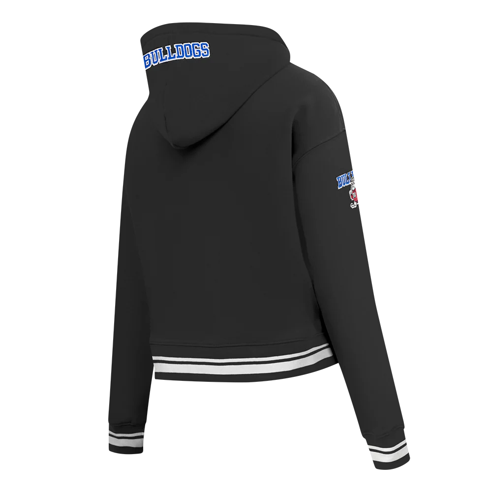 SOUTH CAROLINA STATE UNIVERSITY CLASSIC RIB FLEECE CROPPED PULLOVER HOODIE