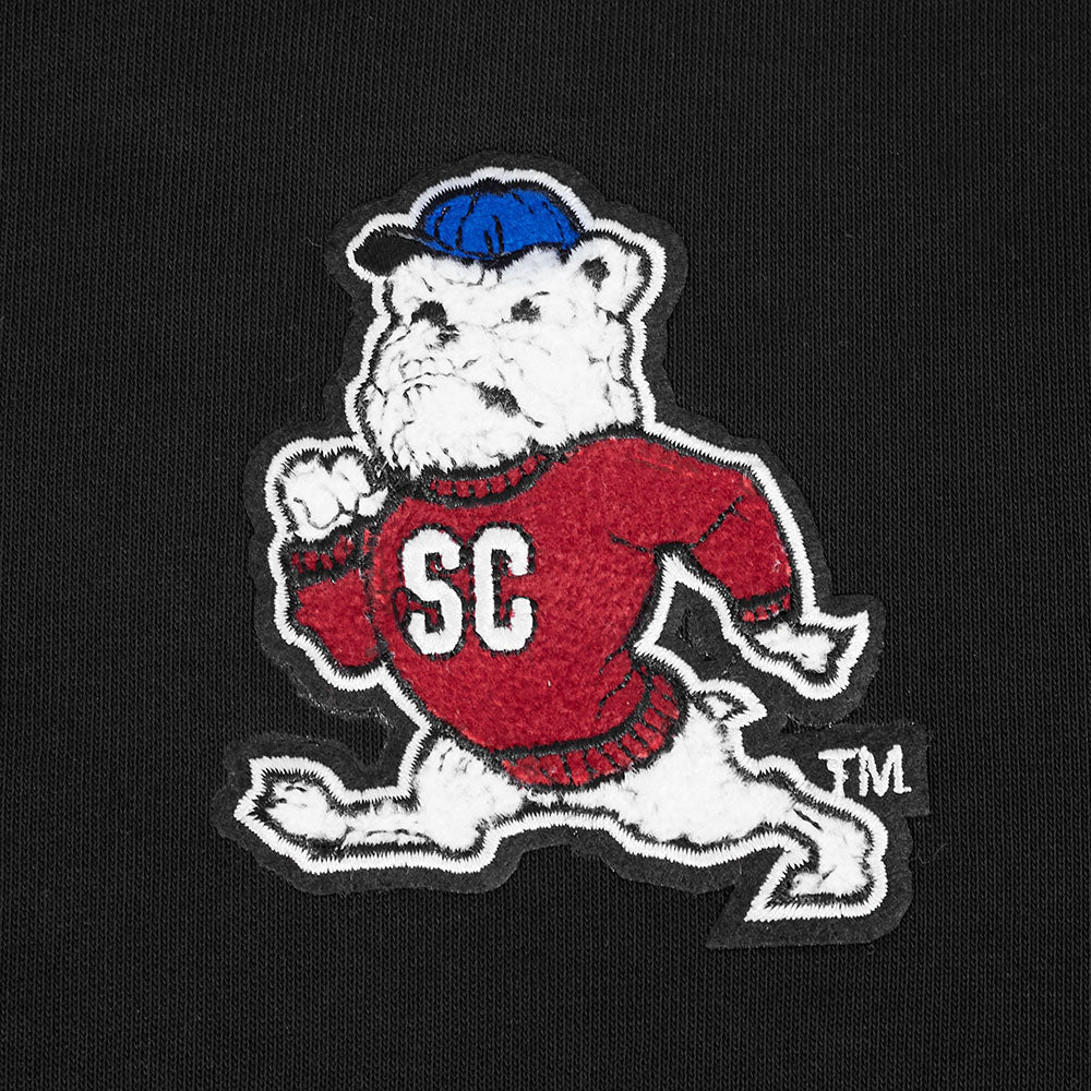 SOUTH CAROLINA STATE UNIVERSITY CLASSIC RIB FLEECE CROPPED PULLOVER HOODIE