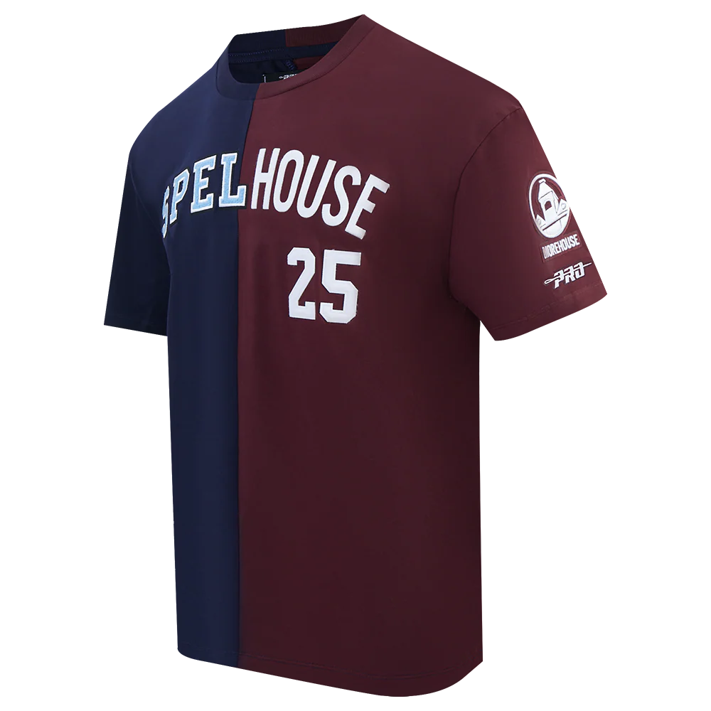 COLLEGE SPELHOUSE HOMECOMING MEN'S DROP SHOULDER SPLIT TEE