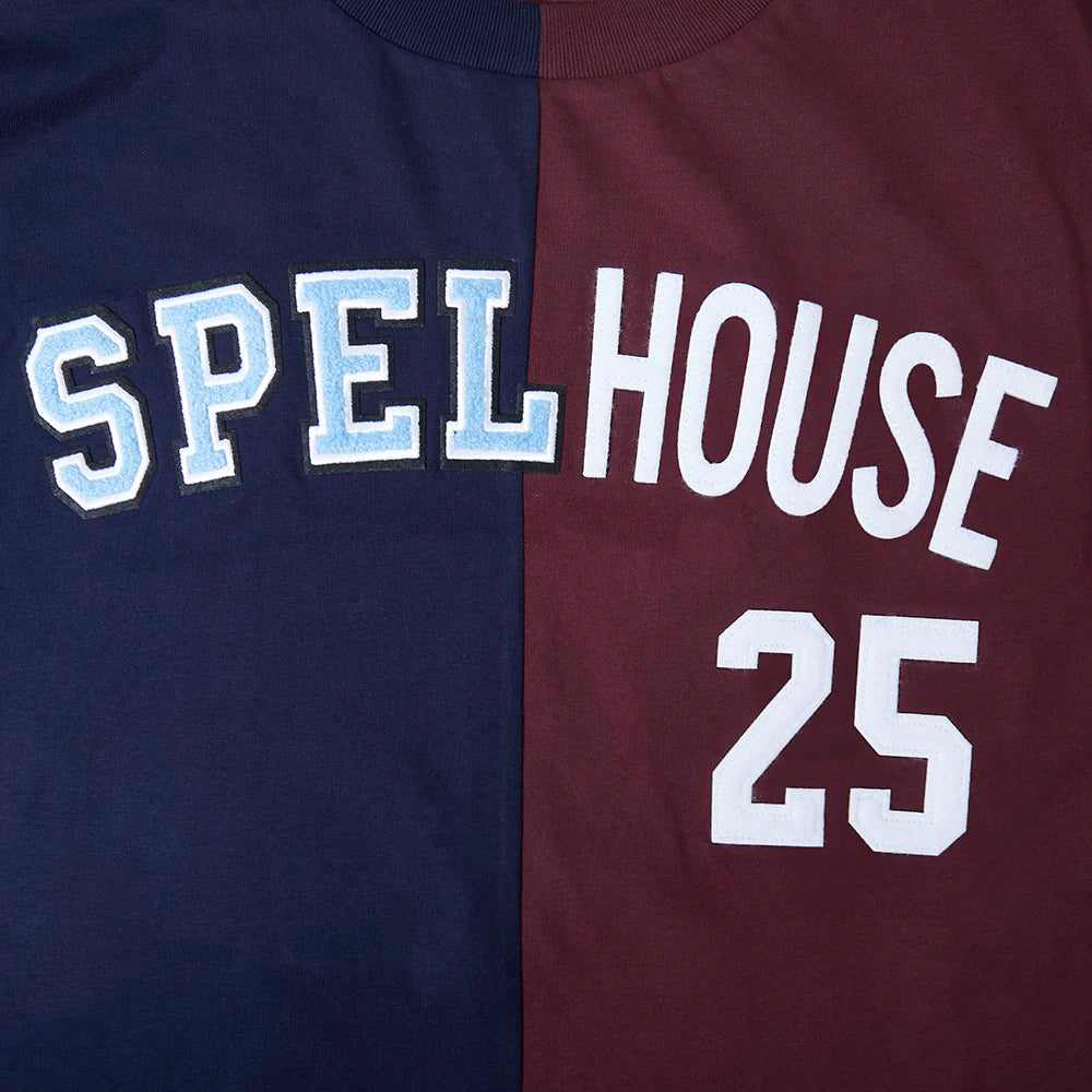 COLLEGE SPELHOUSE HOMECOMING MEN'S DROP SHOULDER SPLIT TEE
