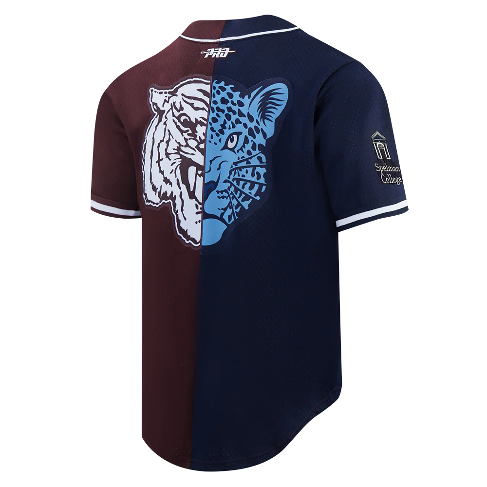 COLLEGE SPELHOUSE HOMECOMING MEN'S SPLIT MESH BUTTON DOWN SHIRT