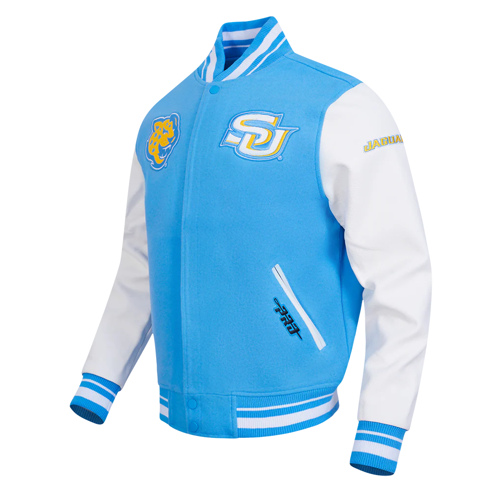 SOUTHERN UNIVERSITY CLASSIC RIB WOOL VARSITY JACKET