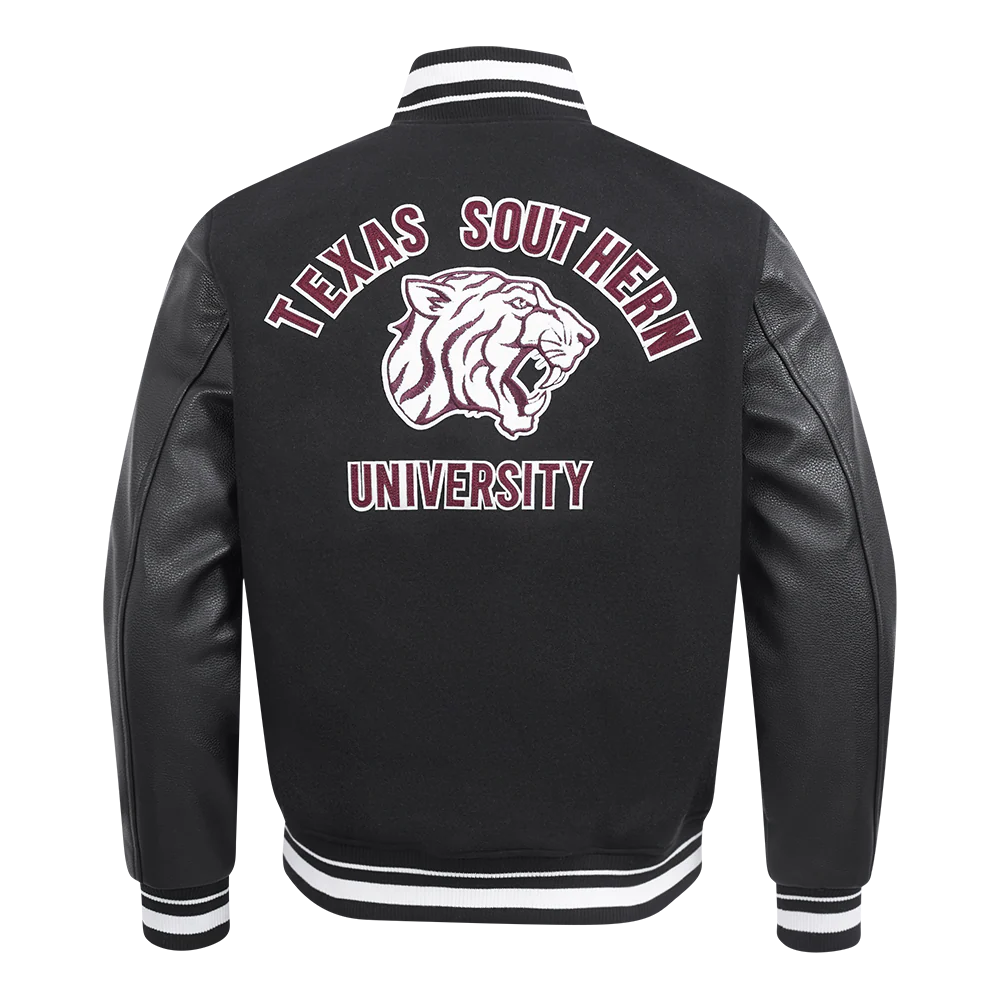 TEXAS SOUTHERN UNIVERSITY CLASSIC RIB WOOL VARSITY JACKET
