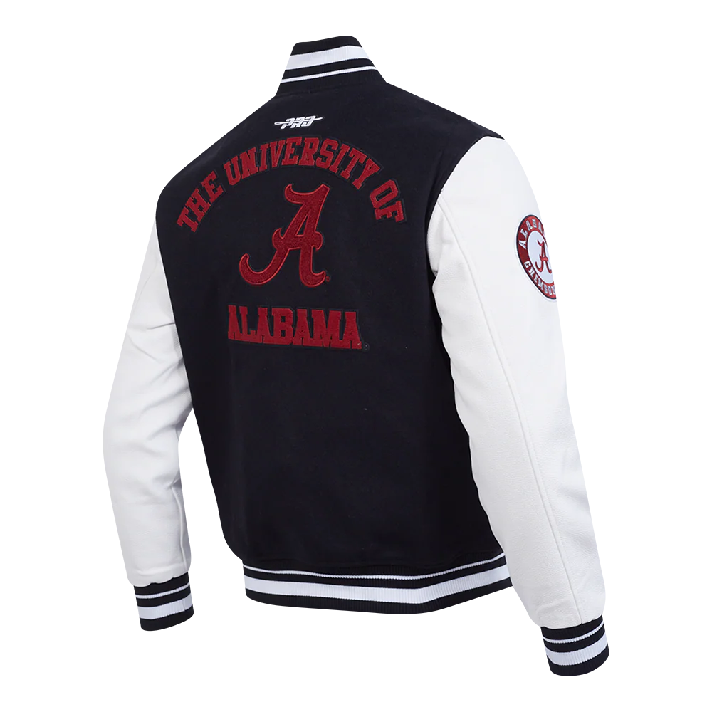 UNIVERSITY OF ALABAMA CLASSIC RIB WOOL VARSITY JACKET
