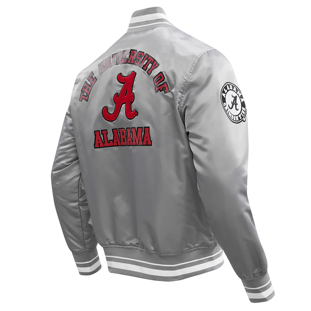 UNIVERSITY OF ALABAMA CLASSIC RIB SATIN JACKET