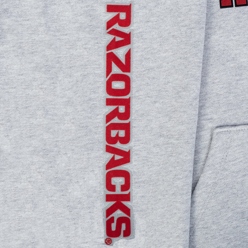 UNIVERSITY OF ARKANSAS CLASSIC MEN'S STACKED LOGO PULLOVER HOODIE