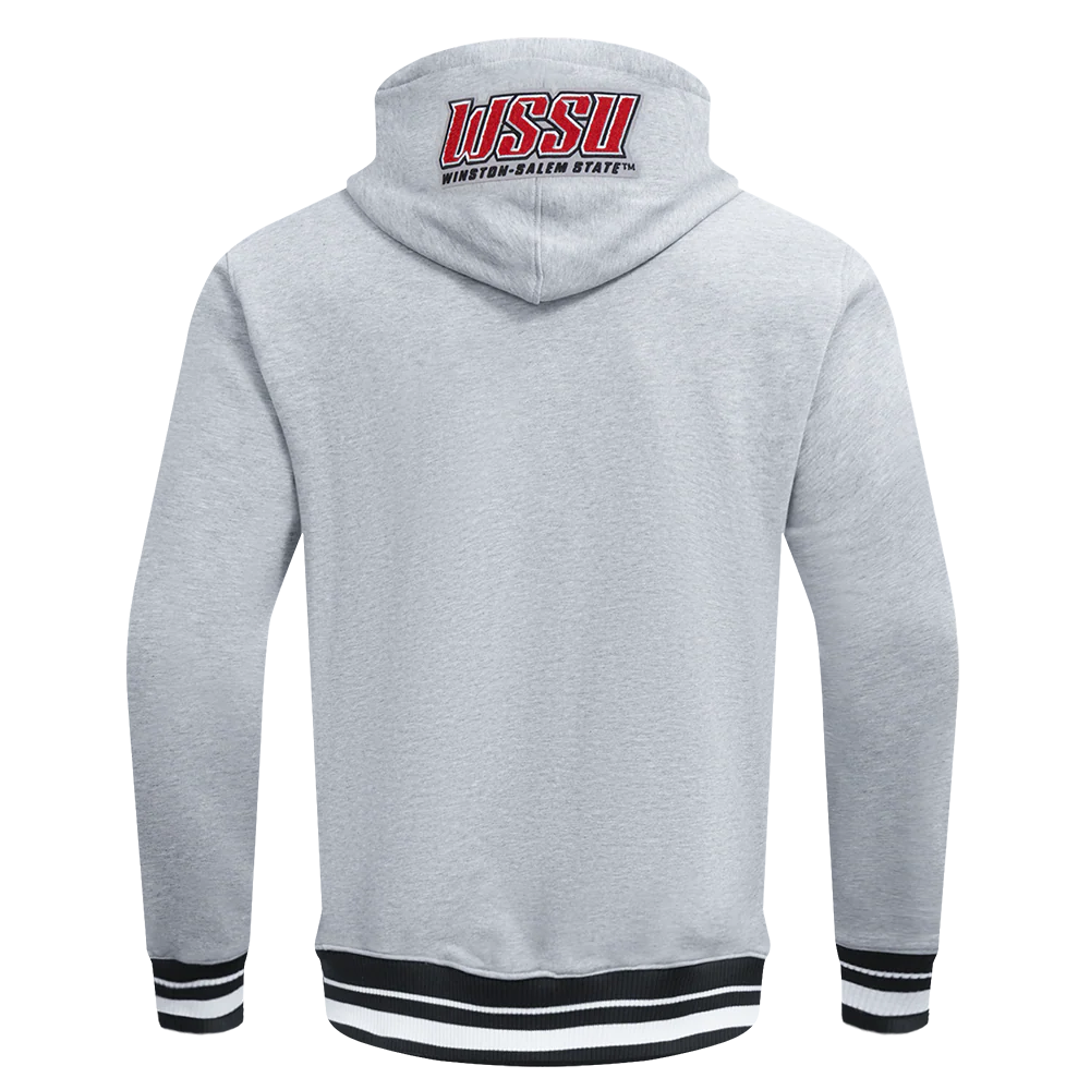 WINSTON SALEM STATE UNIVERSITY CLASSIC MEN'S STACKED LOGO PO HOODIE