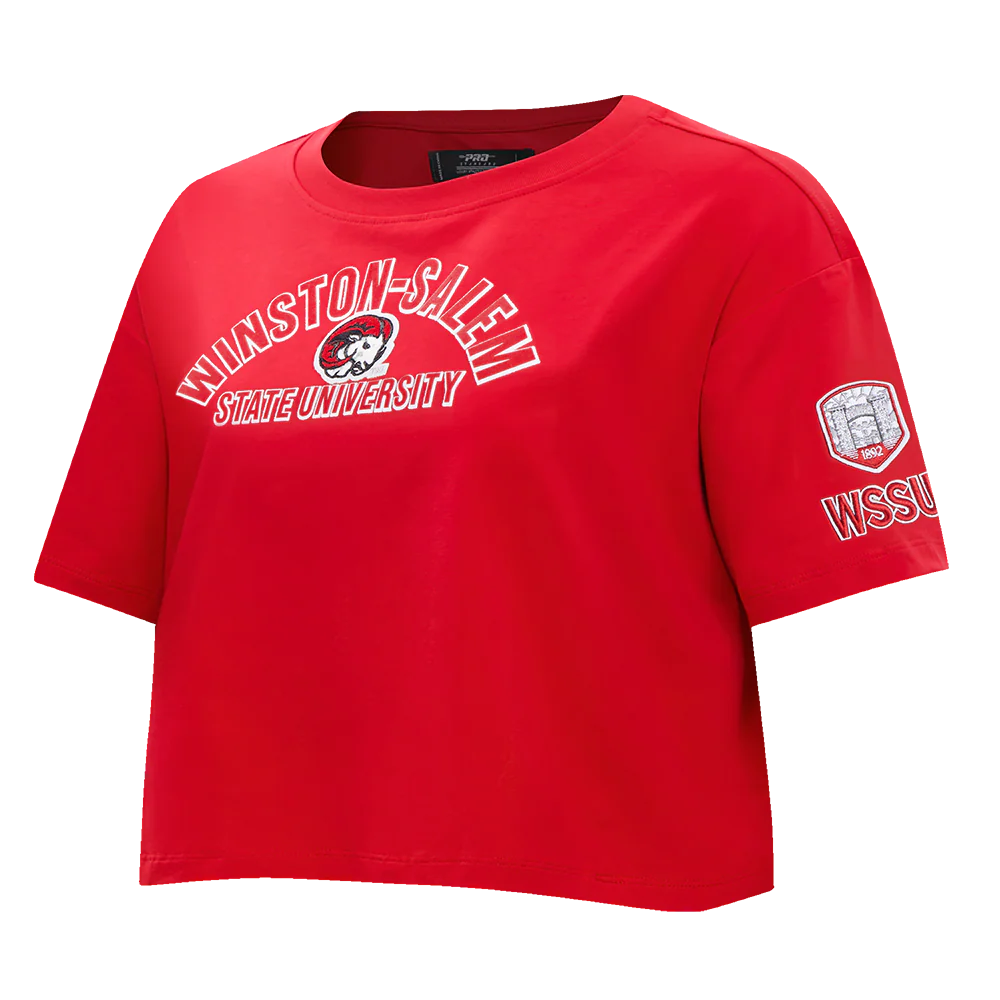 WINSTON-SALEM STATE UNIVERSITY CLASSIC WOMEN'S SINGLE JERSEY BOXY TEE