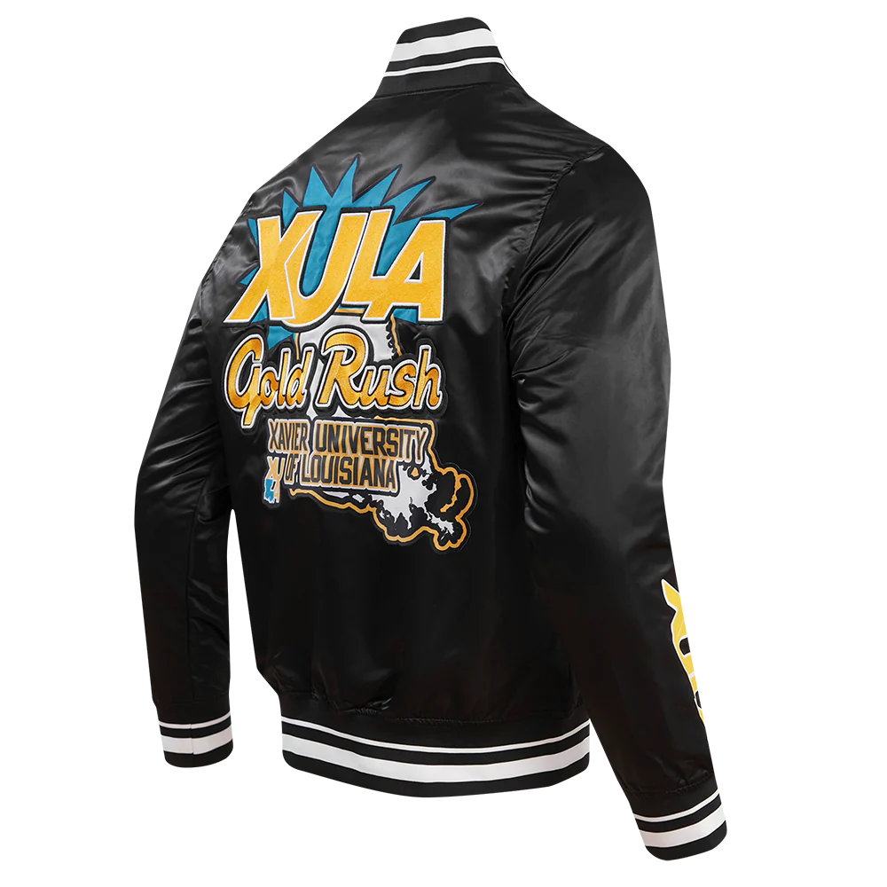 XAVIER UNIVERSITY OF LOUISIANA HOMECOMING RIB MEN'S SATIN JACKET