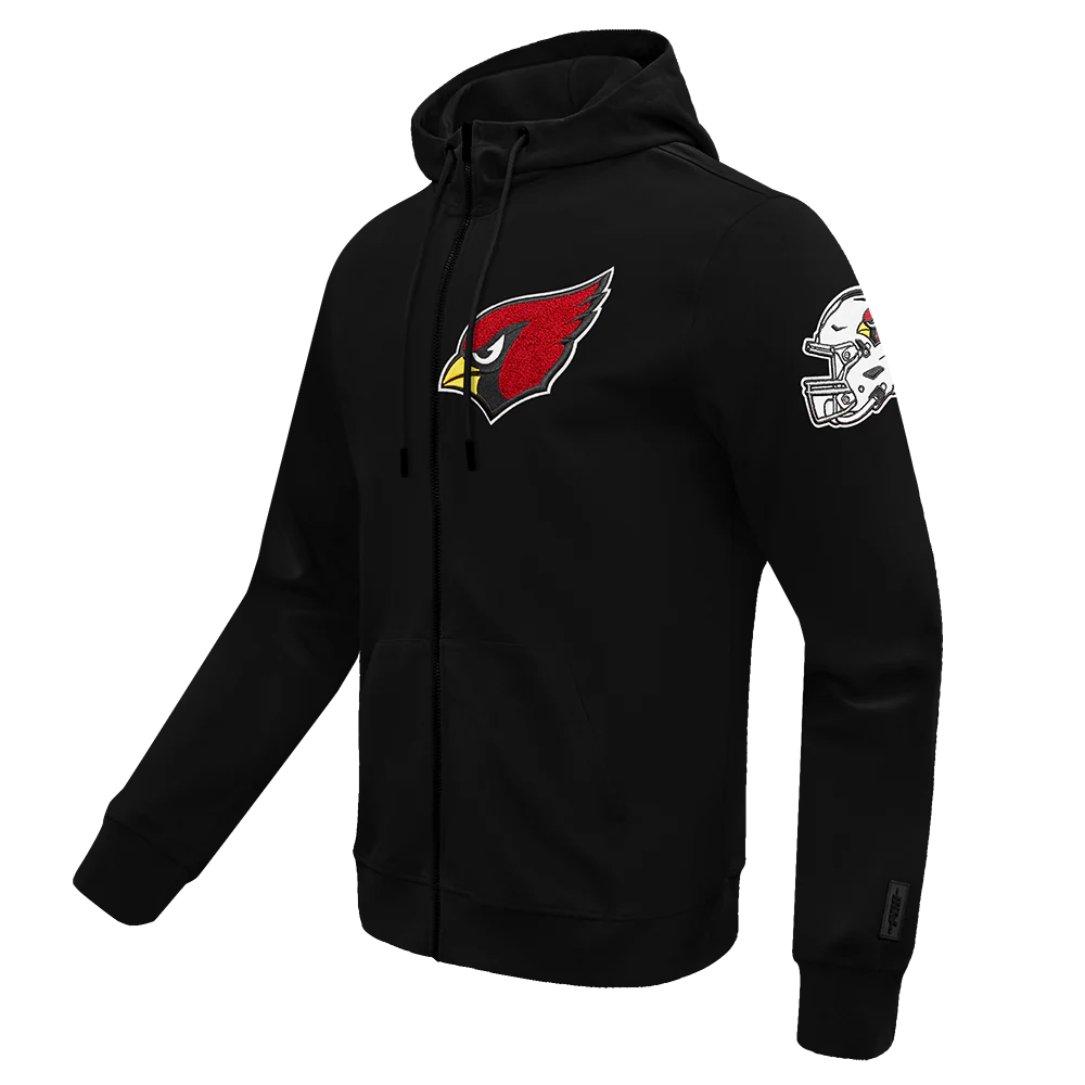 NFL ARIZONA CARDNIALS CLASSIC CHENILLE MEN'S DK FZ HOODIE