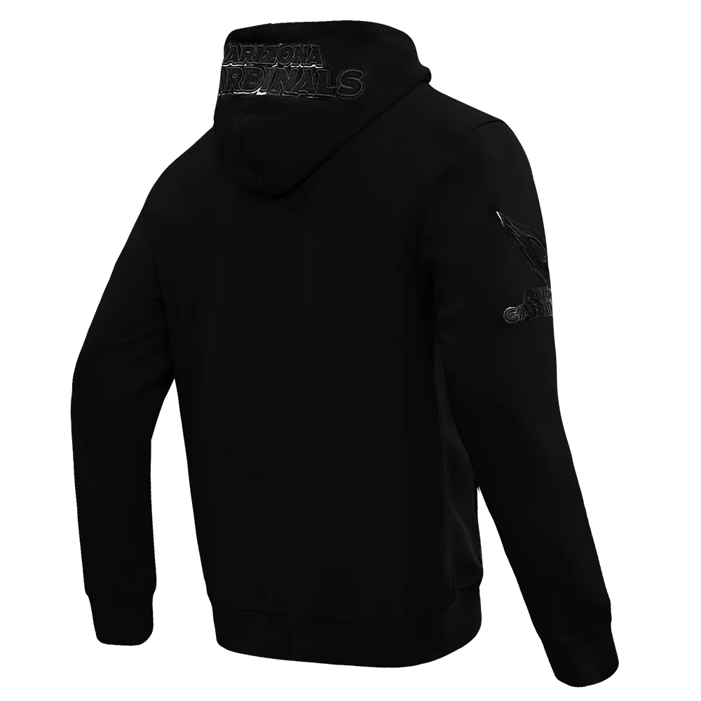NFL ARIZONA CARDINALS TRIPLE BLACK MEN'S DK FZ HOODIE