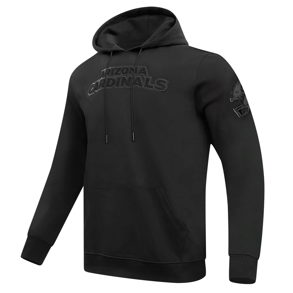 NFL ARIZONA CARDINALS TRIPLE BLACK MEN'S PULLOVER HOODIE