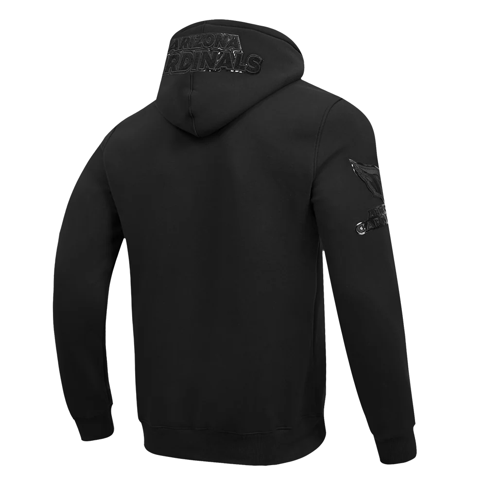 NFL ARIZONA CARDINALS TRIPLE BLACK MEN'S PULLOVER HOODIE