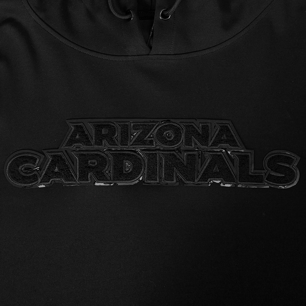NFL ARIZONA CARDINALS TRIPLE BLACK MEN'S PULLOVER HOODIE