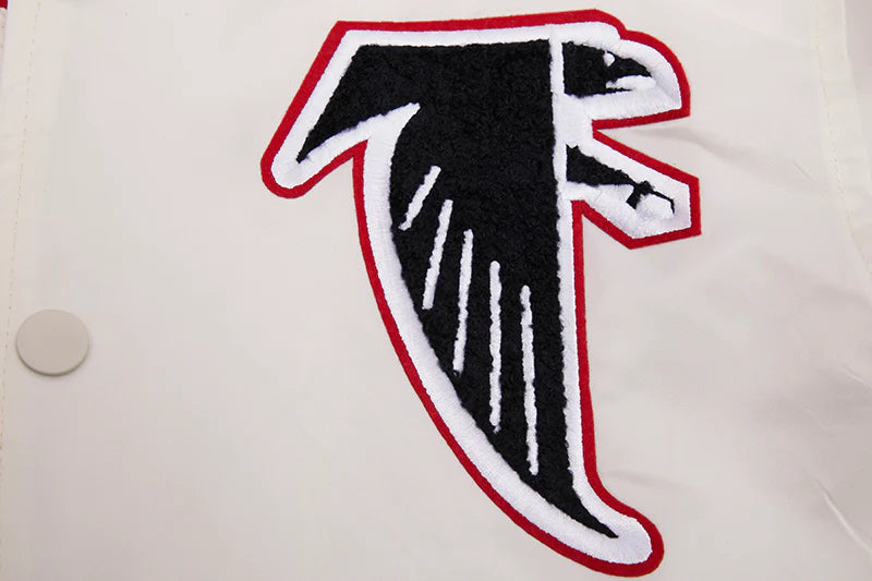 NFL ATLANTA FALCONS RETRO CLASSIC MEN'S RIB SATIN JACKET