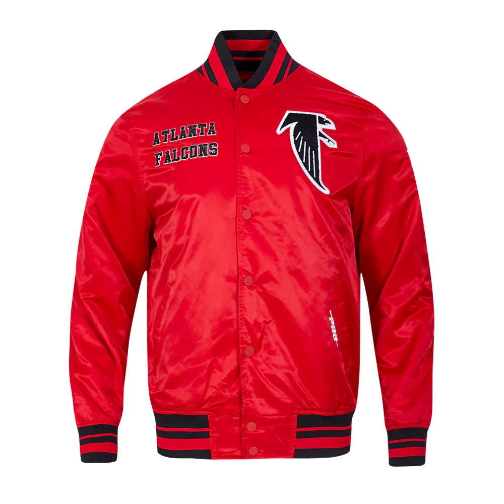 NFL ATLANTA FALCONS RETRO CLASSIC MEN'S RIB SATIN JACKET