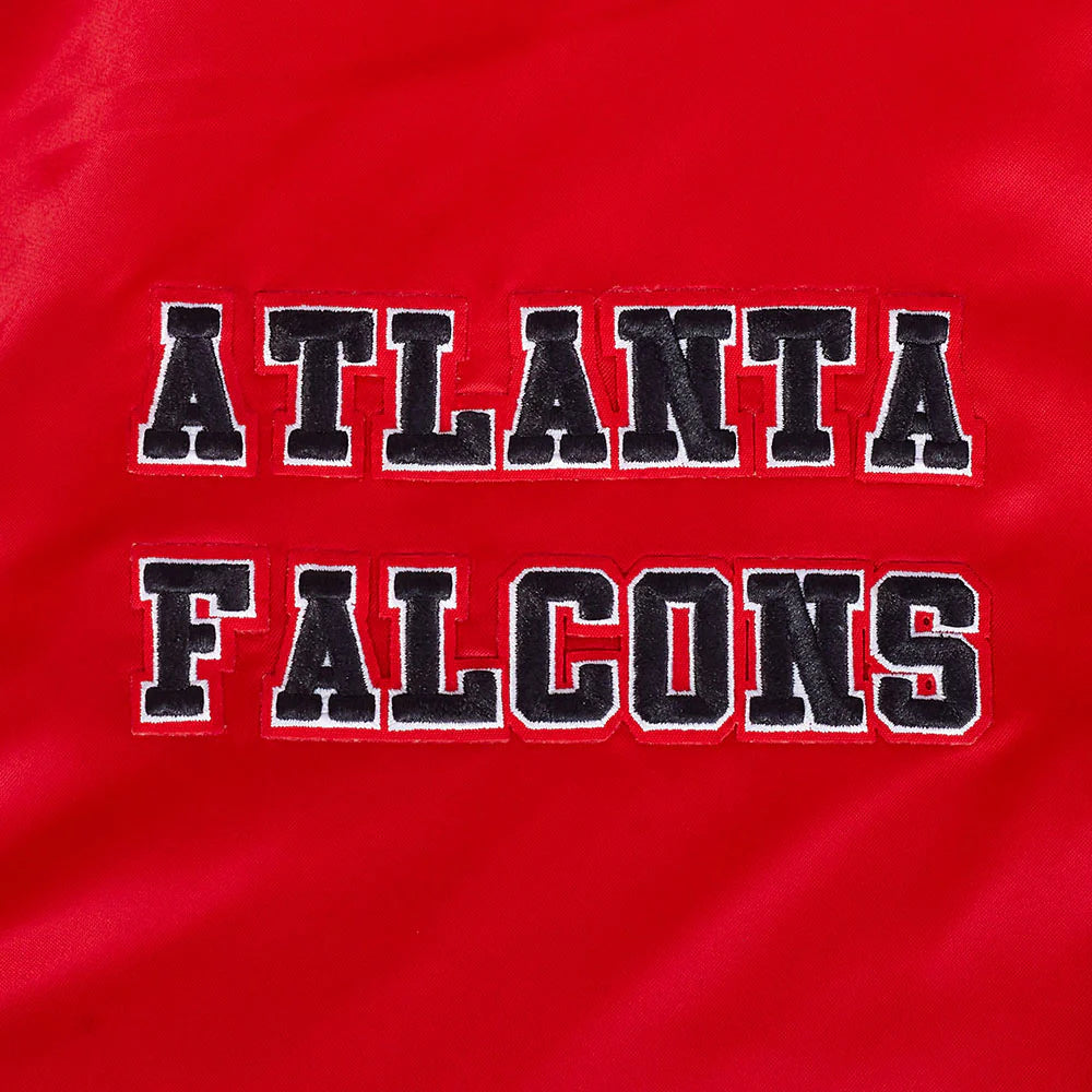 NFL ATLANTA FALCONS RETRO CLASSIC MEN'S RIB SATIN JACKET