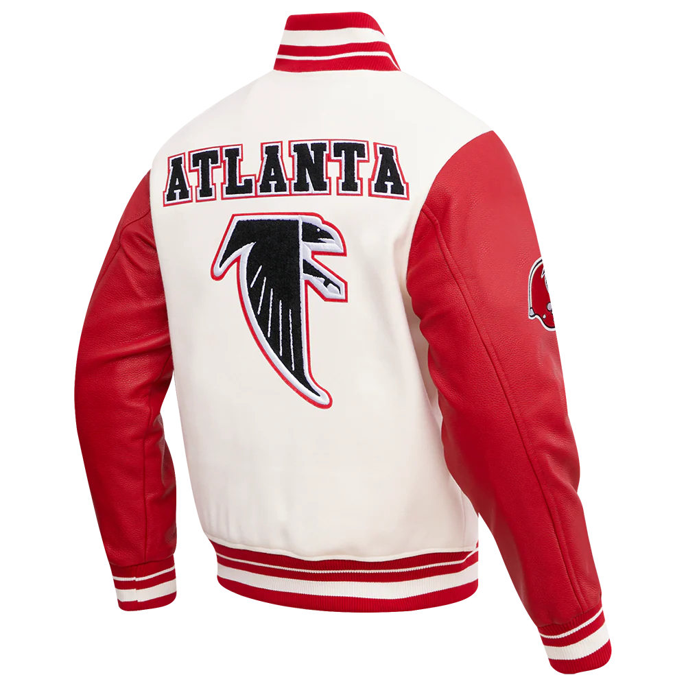 NFL ATLANTA FALCONS RETRO CLASSIC MEN'S RIB WOOL VARSITY JACKET