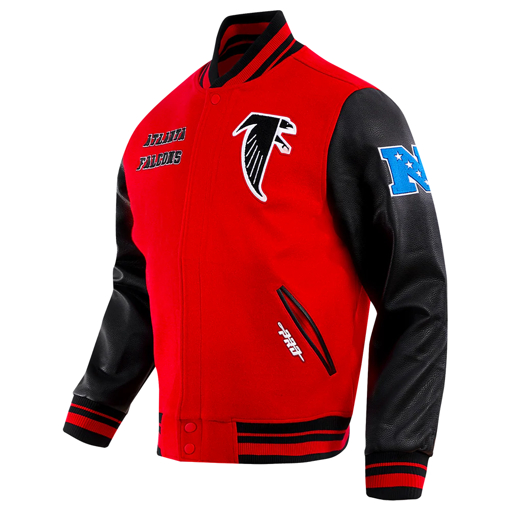 NFL ATLANTA FALCONS RETRO CLASSIC MEN'S RIB WOOL VARSITY JACKET