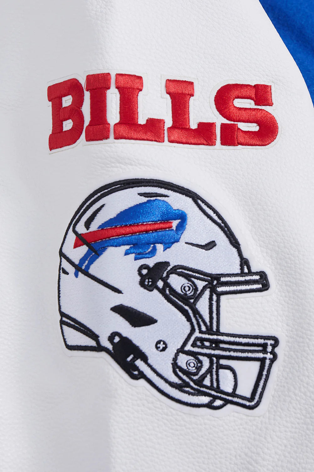 NFL BUFFALO BILLS OLD ENGLISH MEN'S RIB WOOL VARSITY JACKET