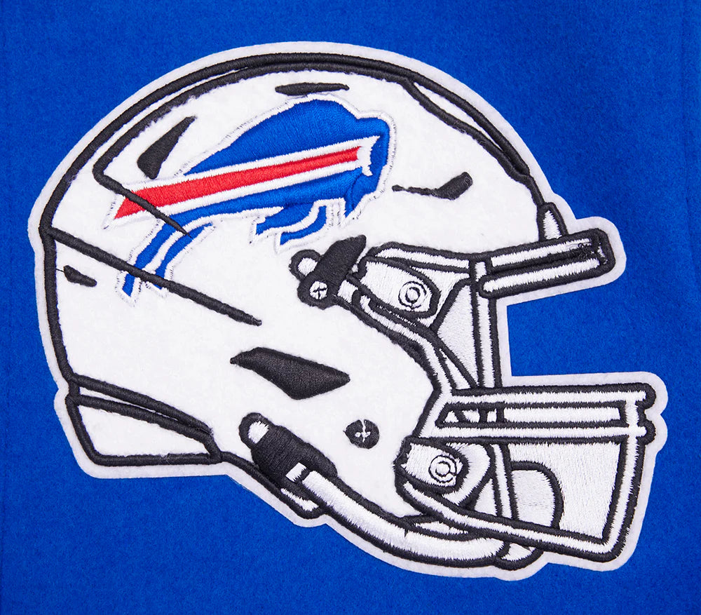 NFL BUFFALO BILLS MASHUP MEN'S RIB WOOL VARSITY JACKET