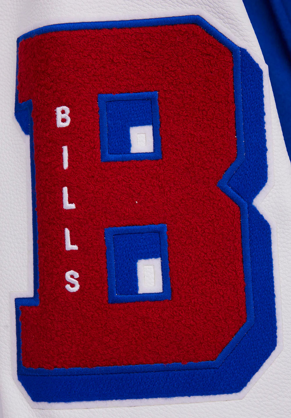NFL BUFFALO BILLS MASHUP MEN'S RIB WOOL VARSITY JACKET