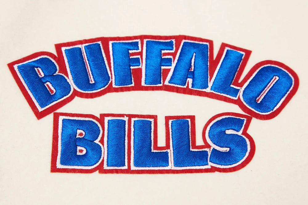 NFL BUFFALO BILLS RETRO CLASSIC MEN'S RIB WOOL VARSITY JACKET